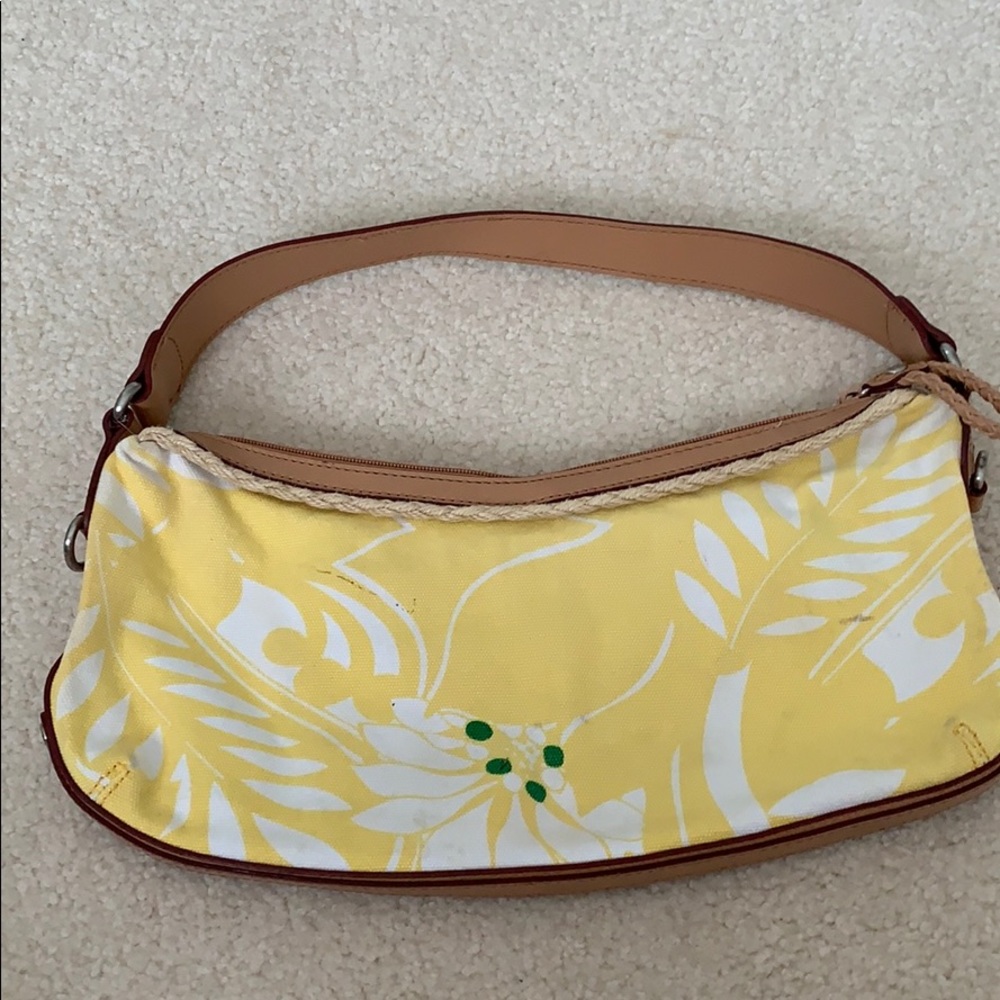 Tommy Hilfiger Yellow Flowered Purse - Picture 2 of 8